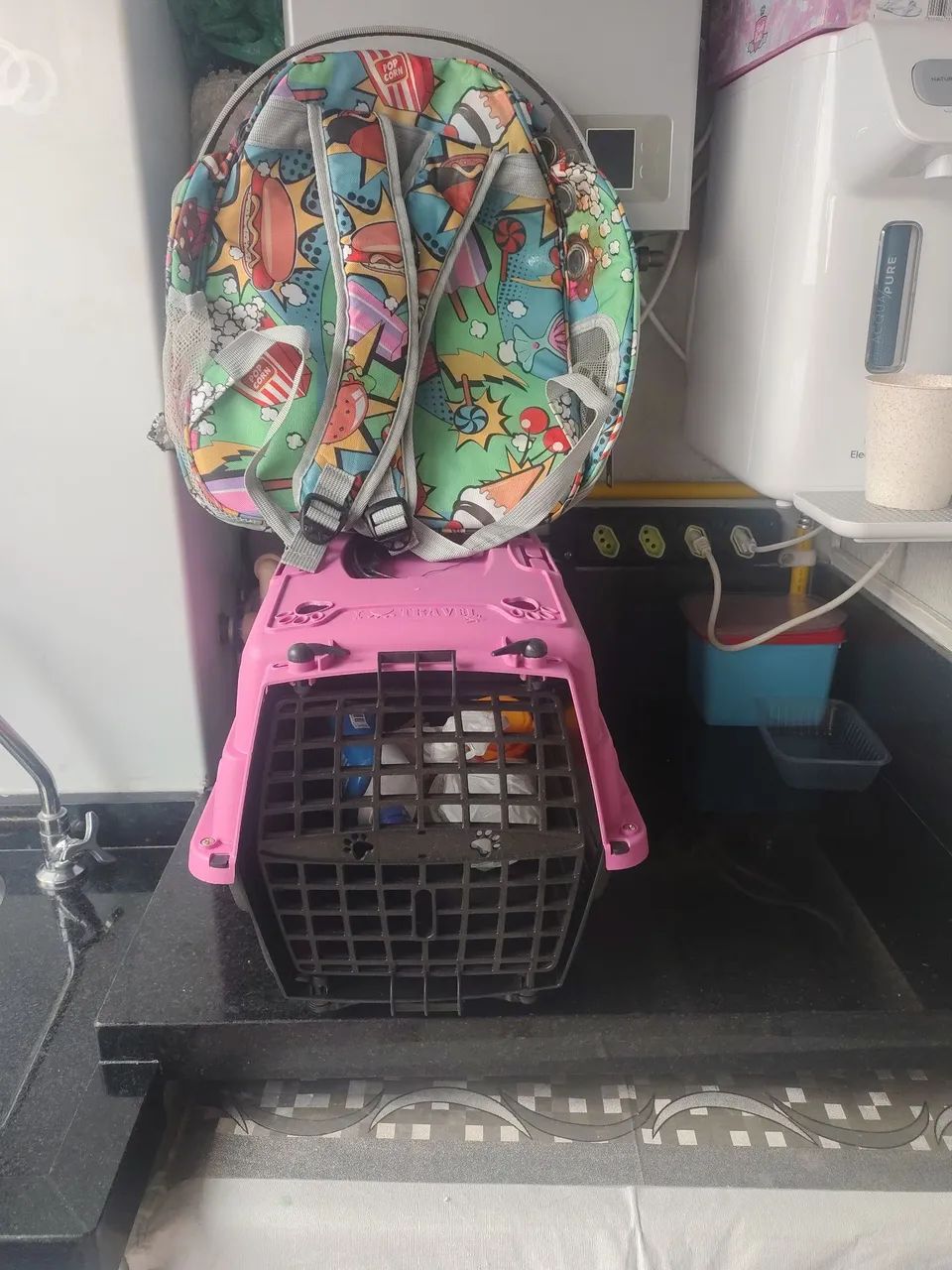 Caixa e mochila de transporte de gatos - Foto 2