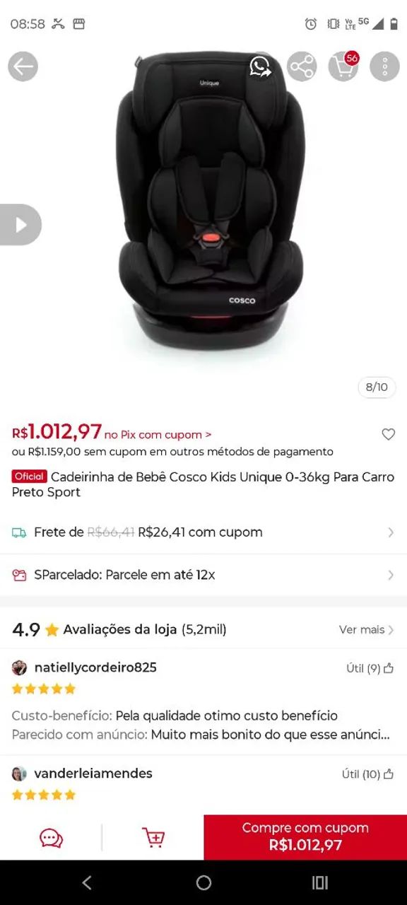 Cadeirinha Cosco UNIQUE - Foto 5
