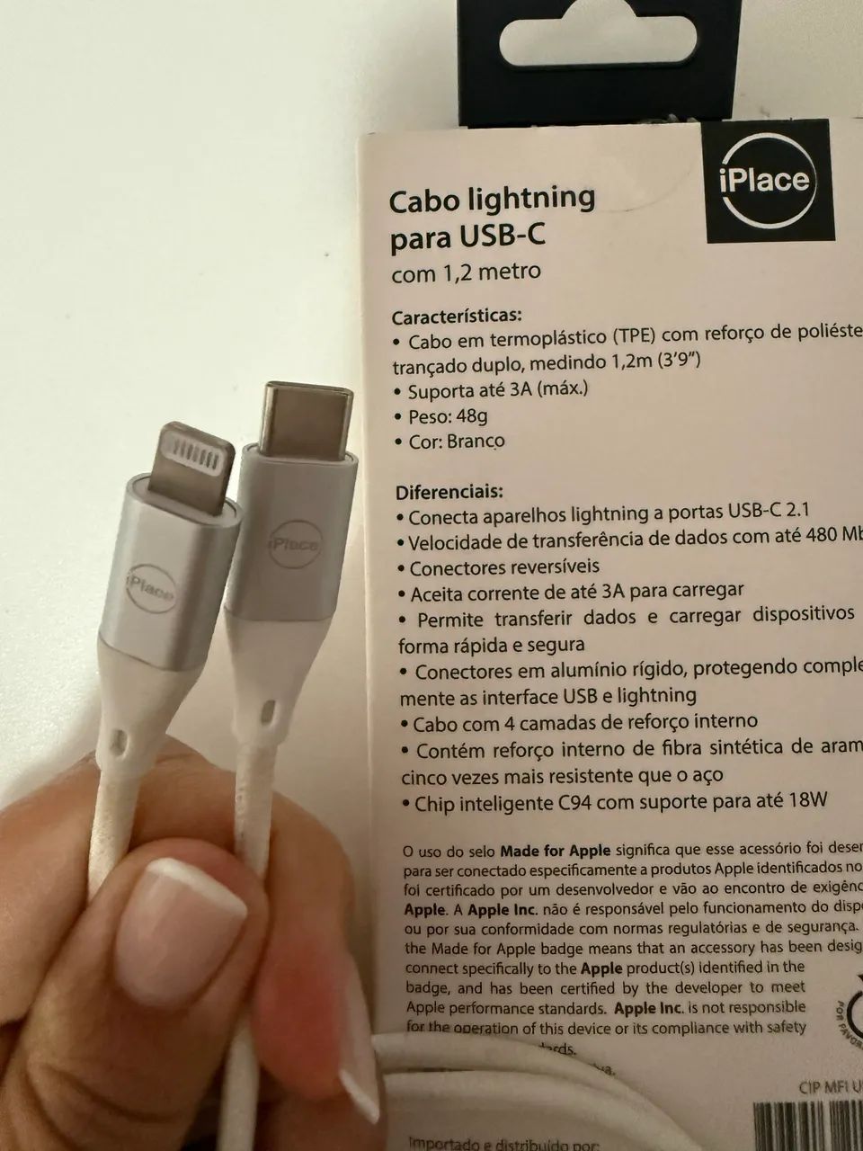 Cabo USB-C Lightning  - Foto 3