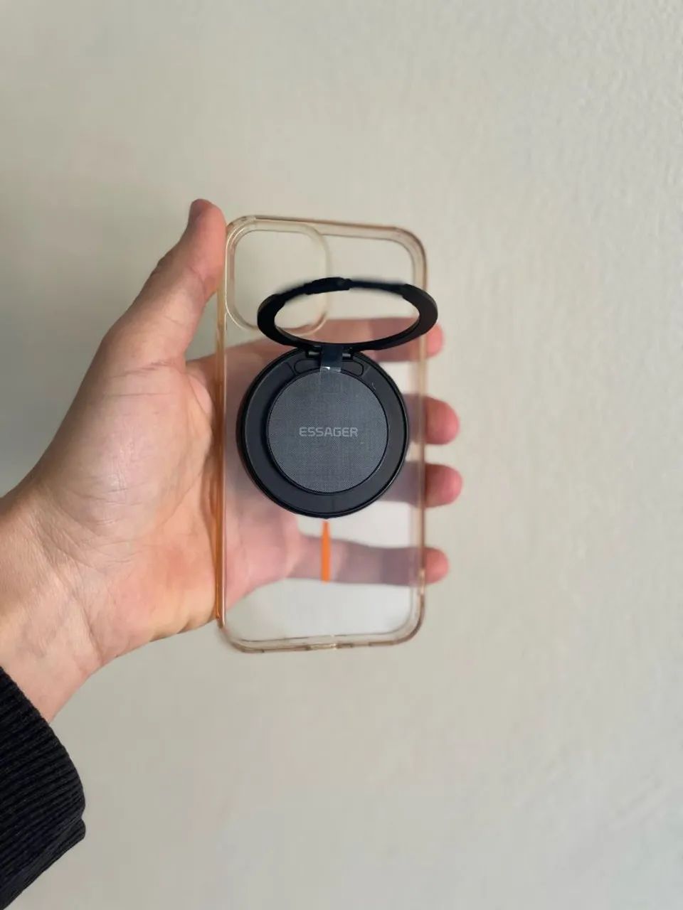Magnético Sem Fio 15W Essager + Suporte 360° p/ iPhone e Android - Foto 4