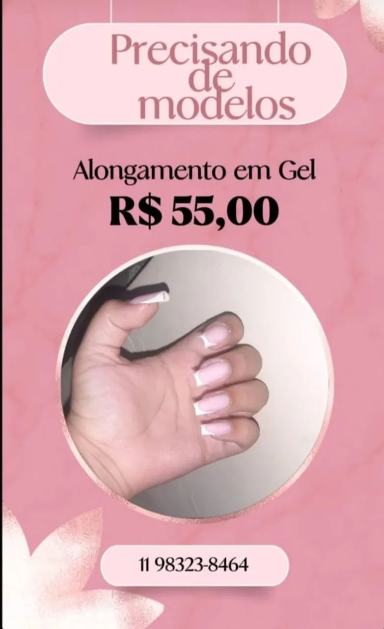 Promoção de unha em gel !!