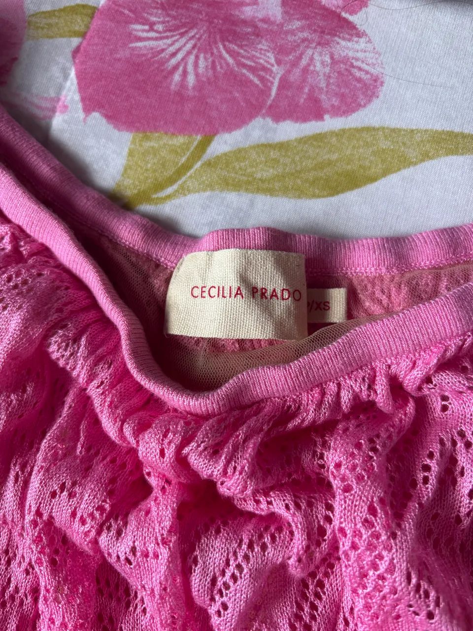 conjunto rosa, saia e blusa - Foto 2