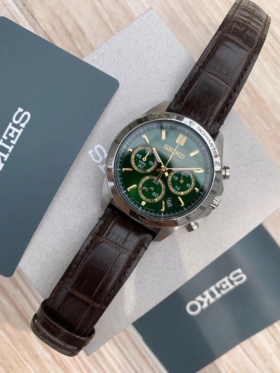 Seiko Chrono verde - Foto 4