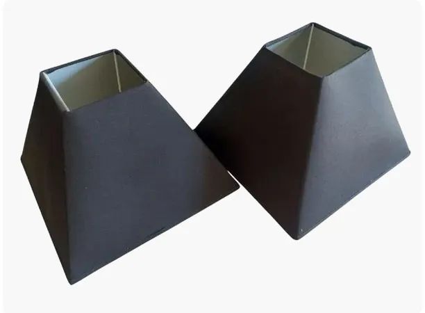 par de cúpula cor preta de abajur  - Foto 2