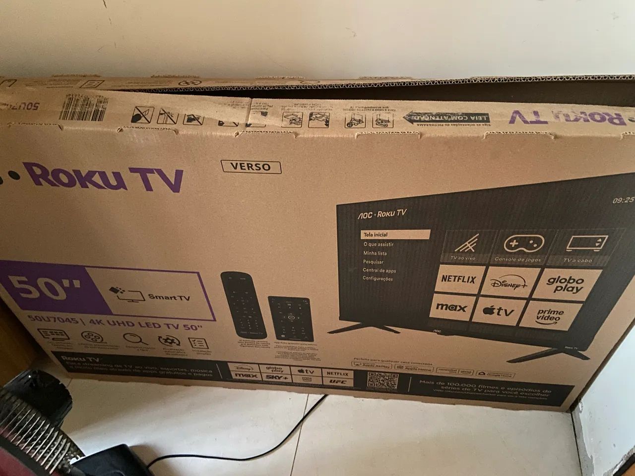 TV 50 POLEGADAS ROKU AOC - NOVA - Foto 2