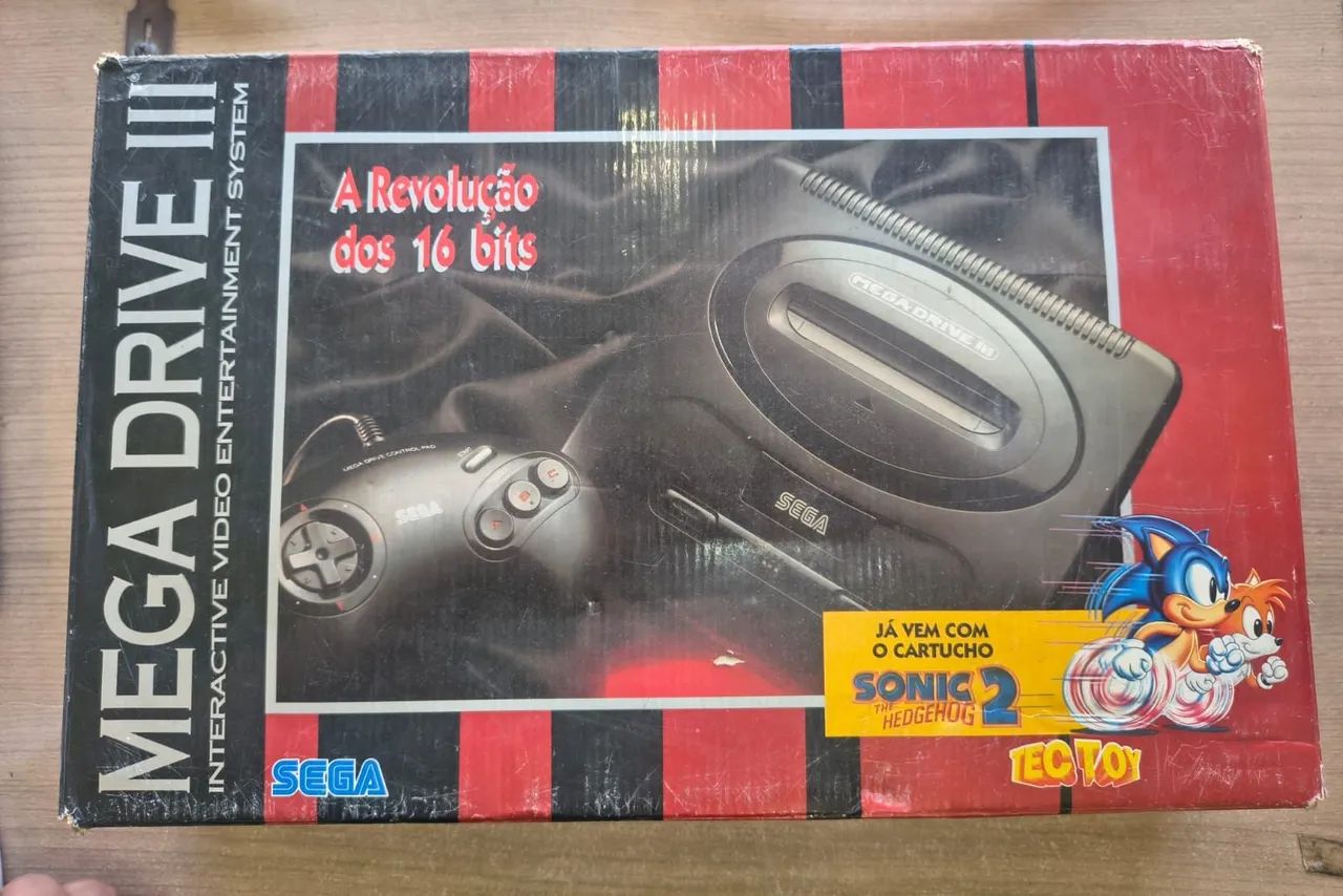 Mega drive na caixa