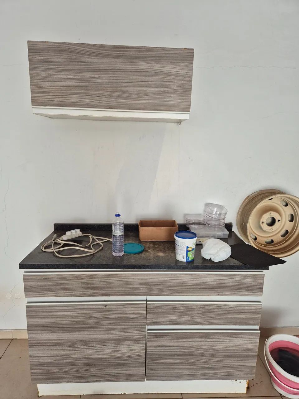 Conjunto Bancada + mini armário 