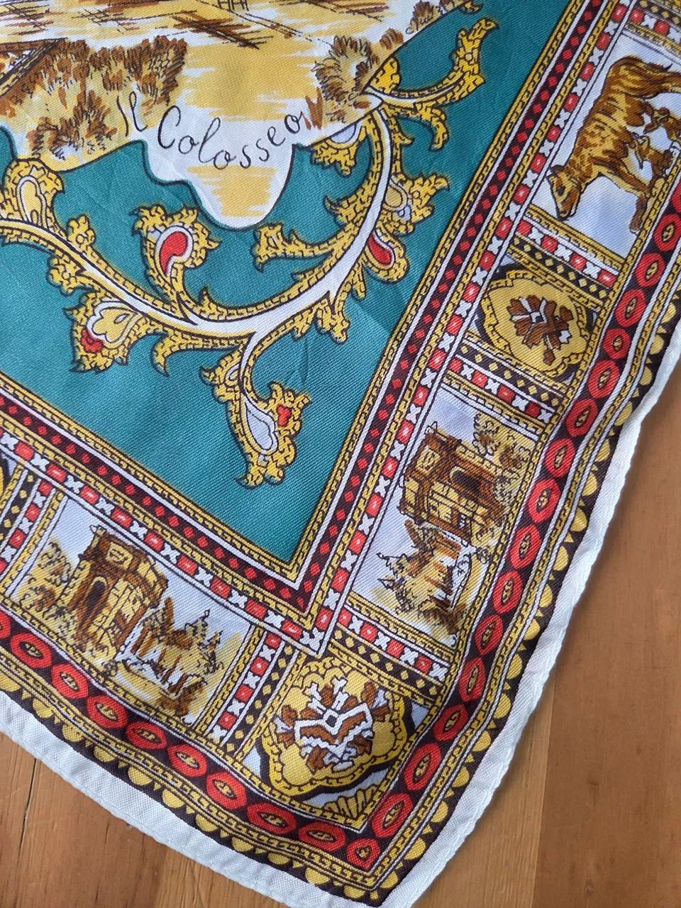 escharpe / lenço vintage italiano roma - Foto 3