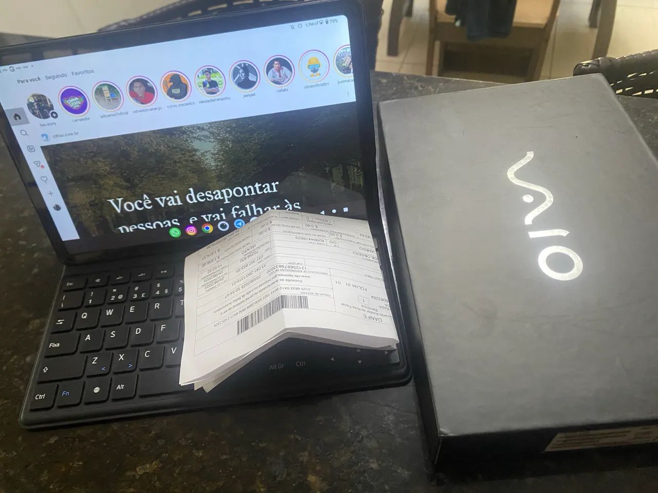 TABLET VAIO TL 10 COM CAPA TECLADO