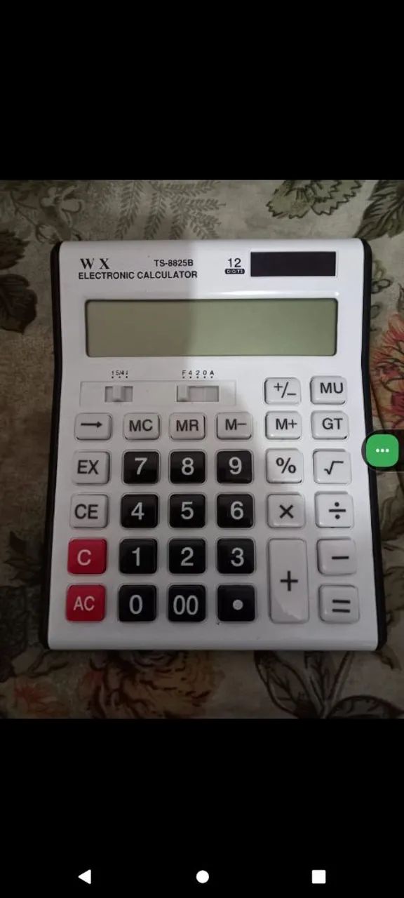 Calculadora de 12 dígitos461093343666513921
