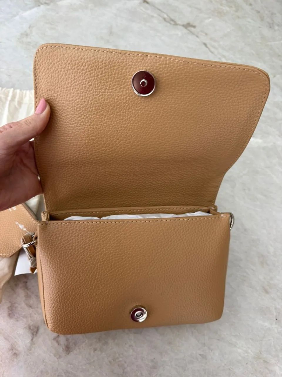 bolsa arezzo bege - Foto 3