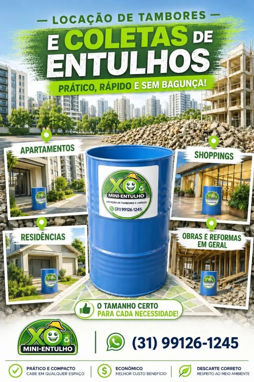 Xô Mini-Entulho | Retirada de Pequenos Volumes de Entulho - Foto 3