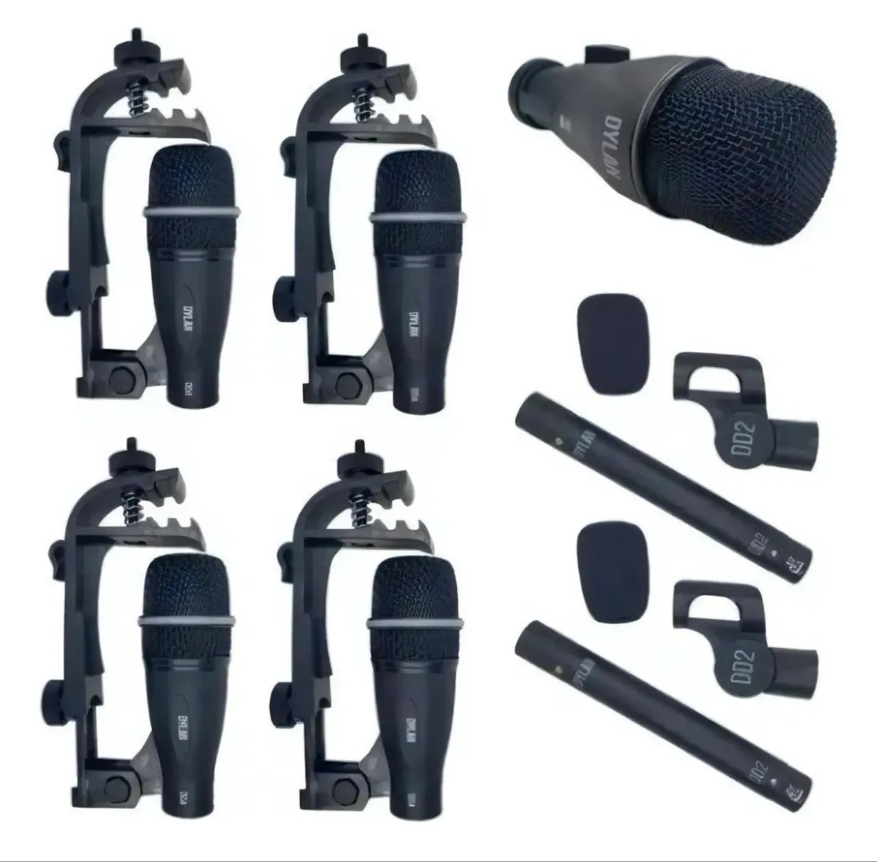 kit microfone para Bateria  - Foto 3