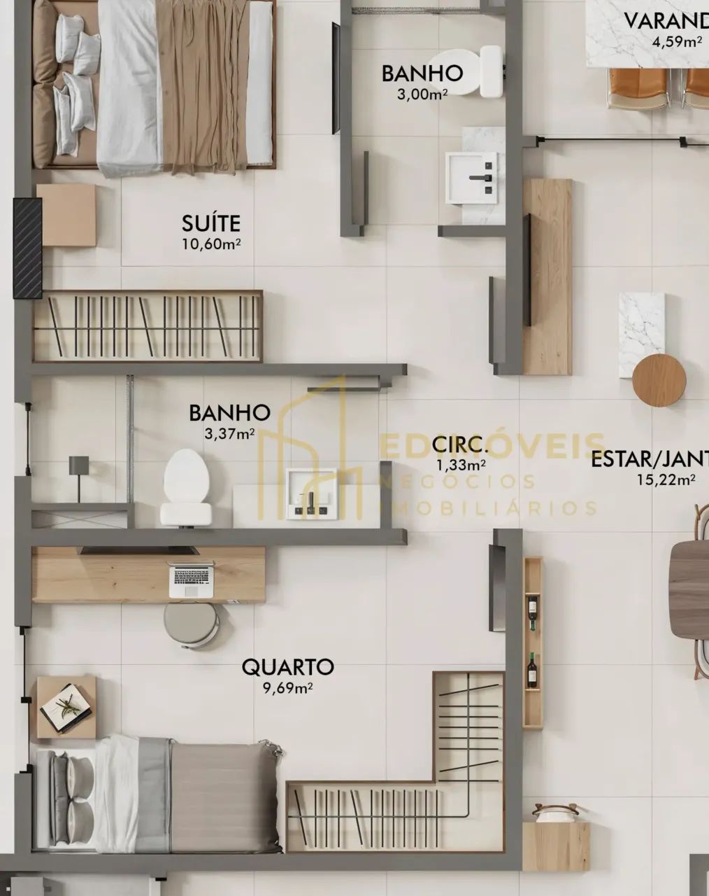 Seu futuro começa aqui: apartamento de 2 quartos no De Fátima, Serra, esperando por você! - Foto 4
