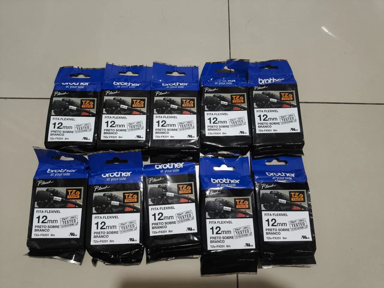 Fita para rotuladora brother TZE FX231 - Foto 3