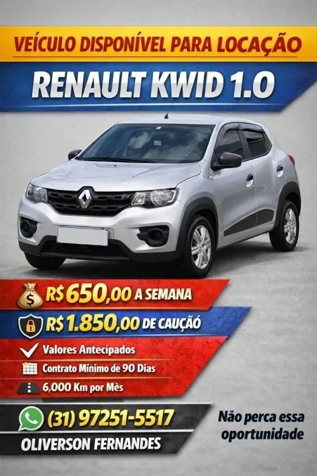 Carro para locação...