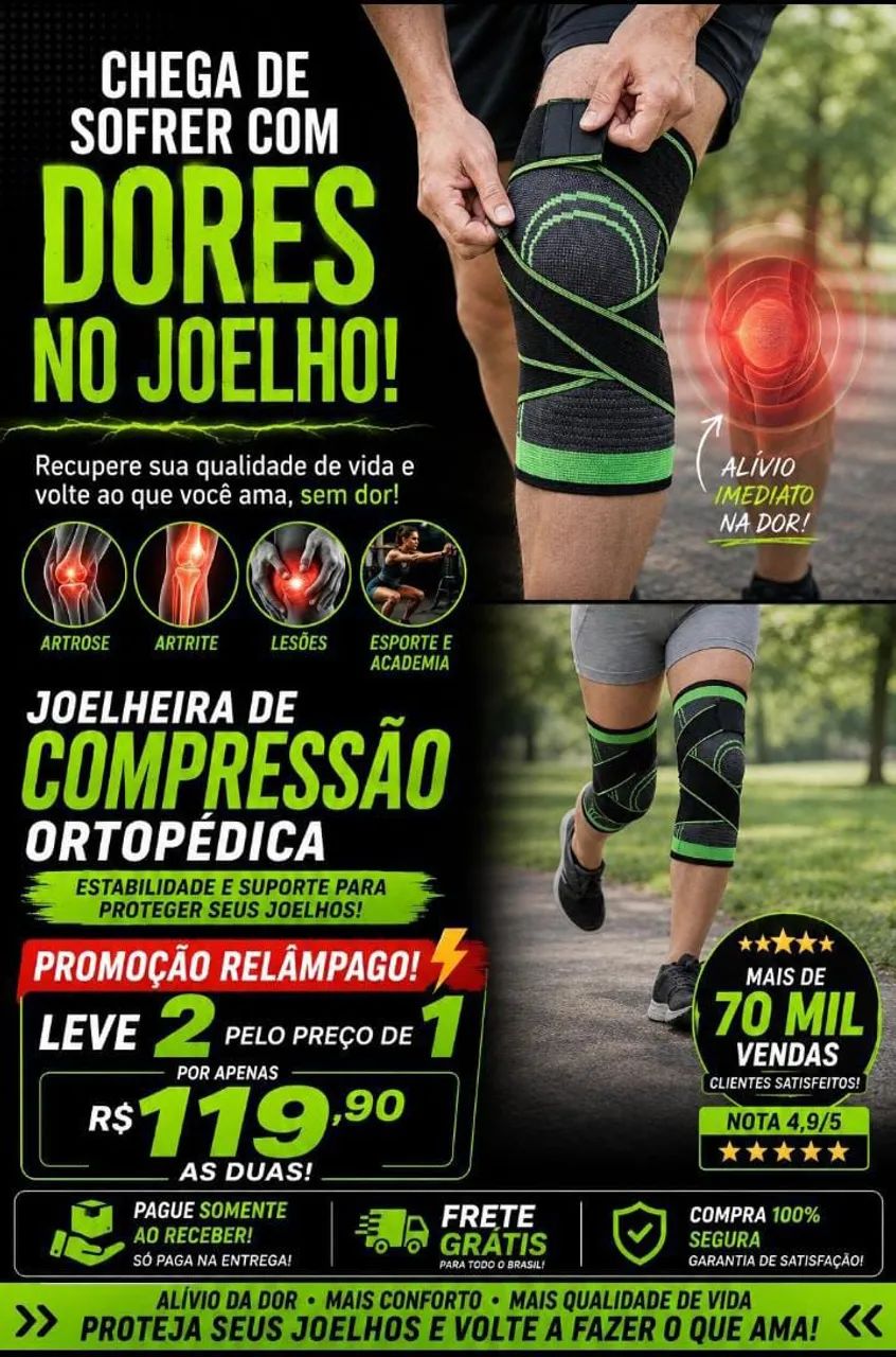 Joelheira de Compressão Ortopédica 