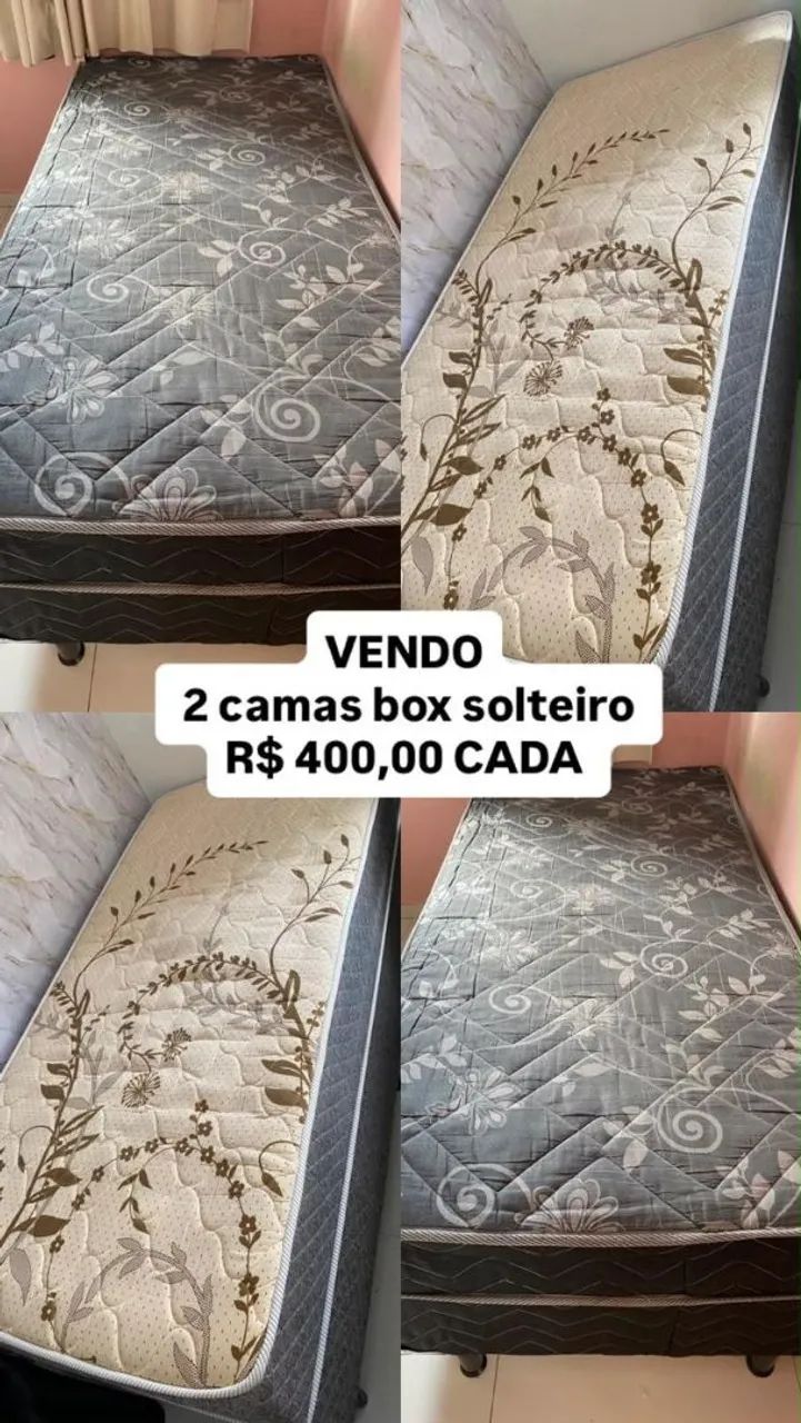 Vendo duas camas de solteiro valor unitário 