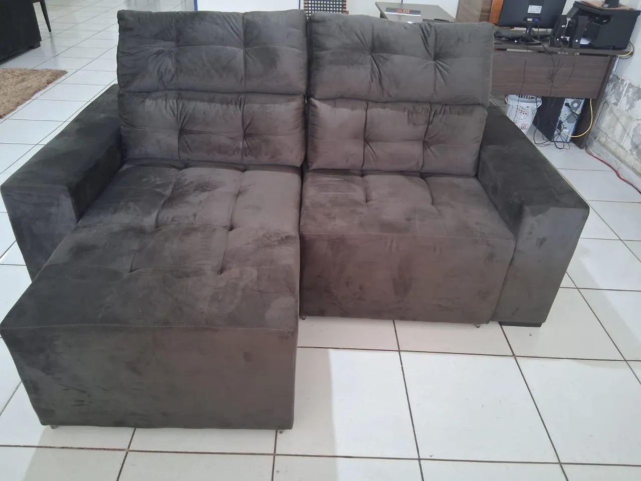 Sofa 2.10 mts retrátil e reclinavel