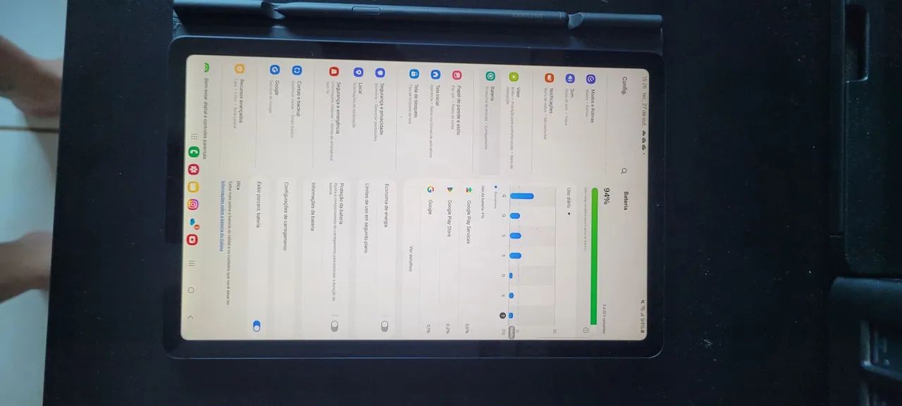 Tablet Galaxy Tab S6 128gb com chip e S pen - Foto 5