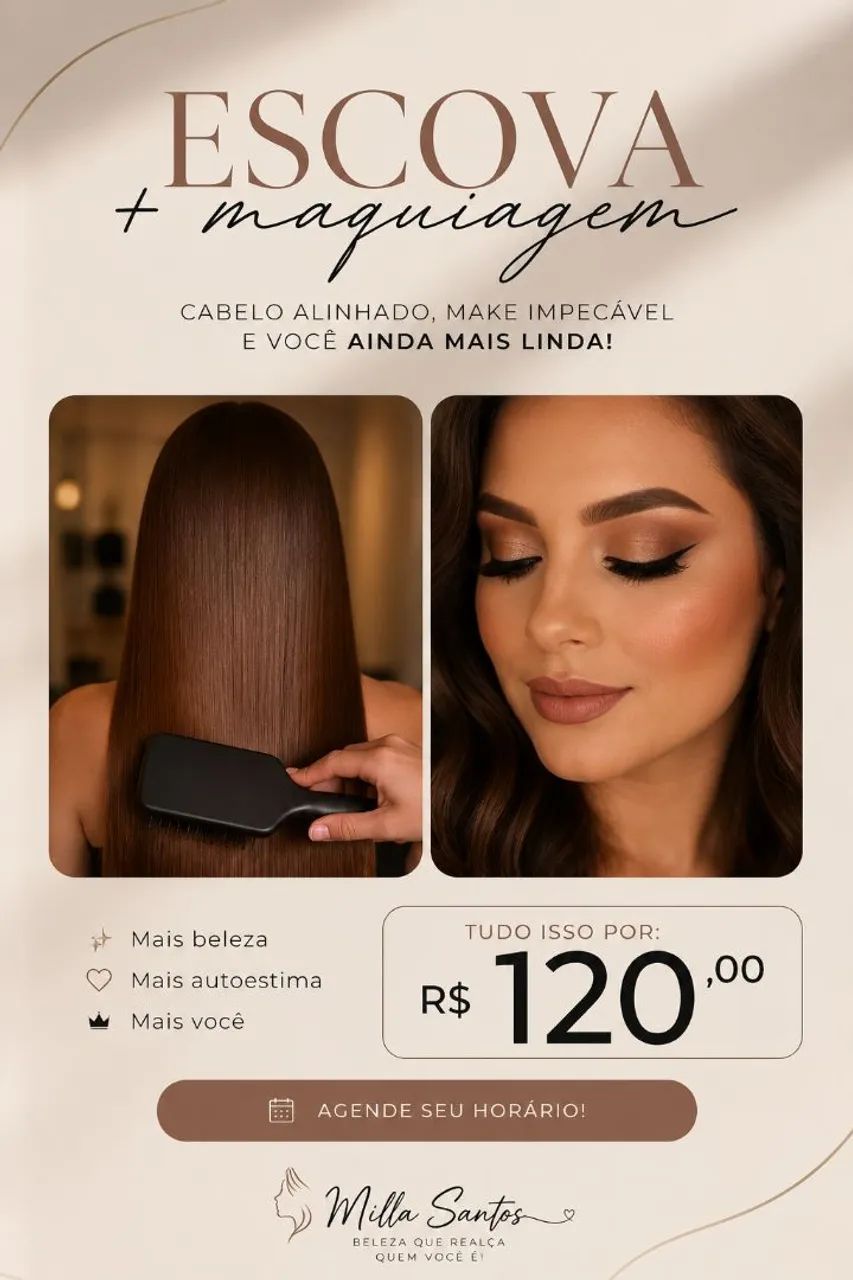 Maquiagem e Escova 