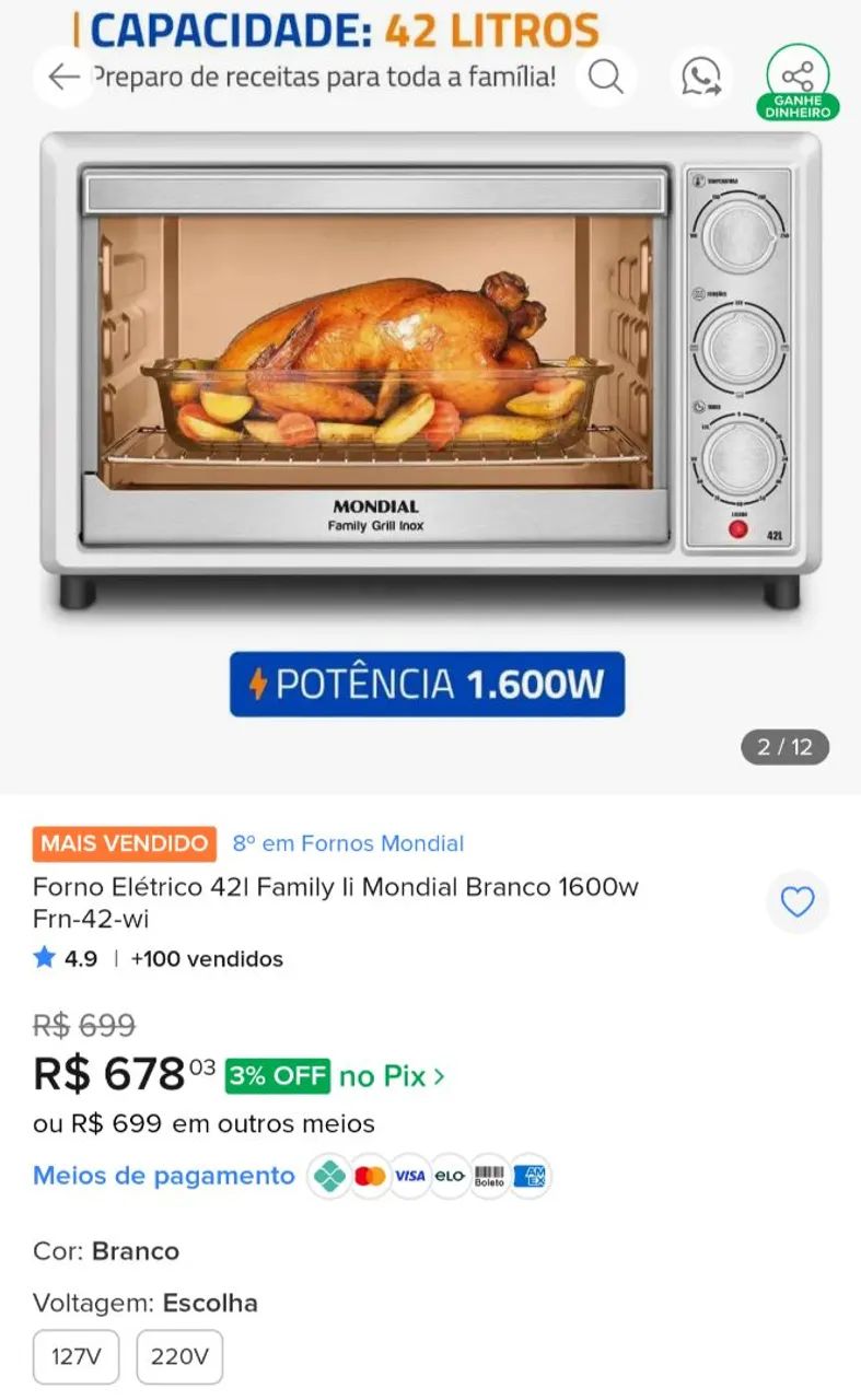 Forno Elétrico 