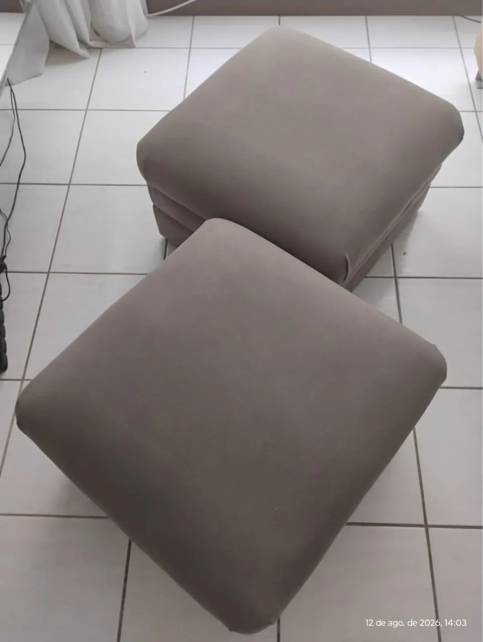 Puffs 58X58 espuma alta  - Foto 2