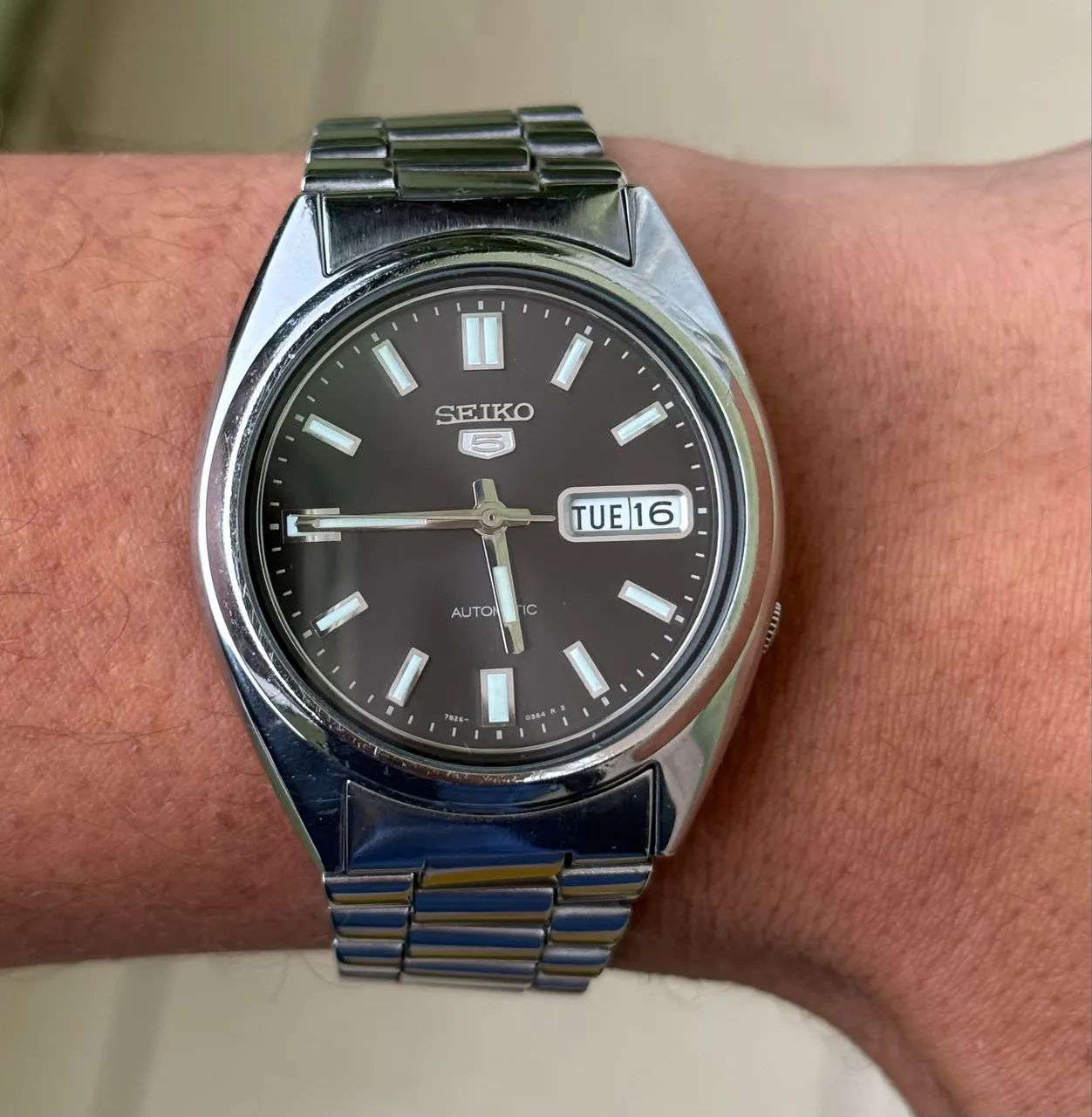 Relógio Seiko 5 automático Snxs79 