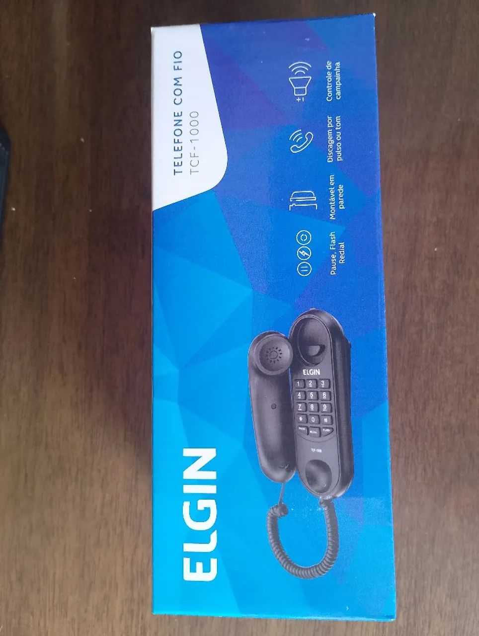Telefone com fio elgin interfone