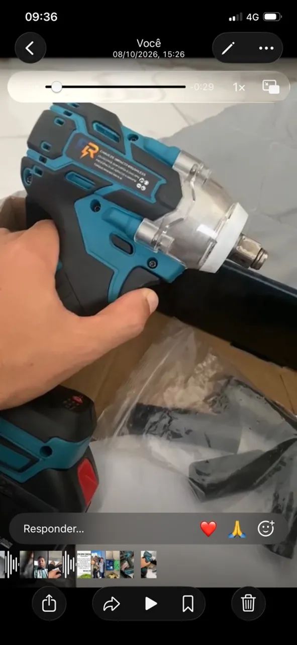 Parafusadeira de Impacto com Bateria - Foto 4
