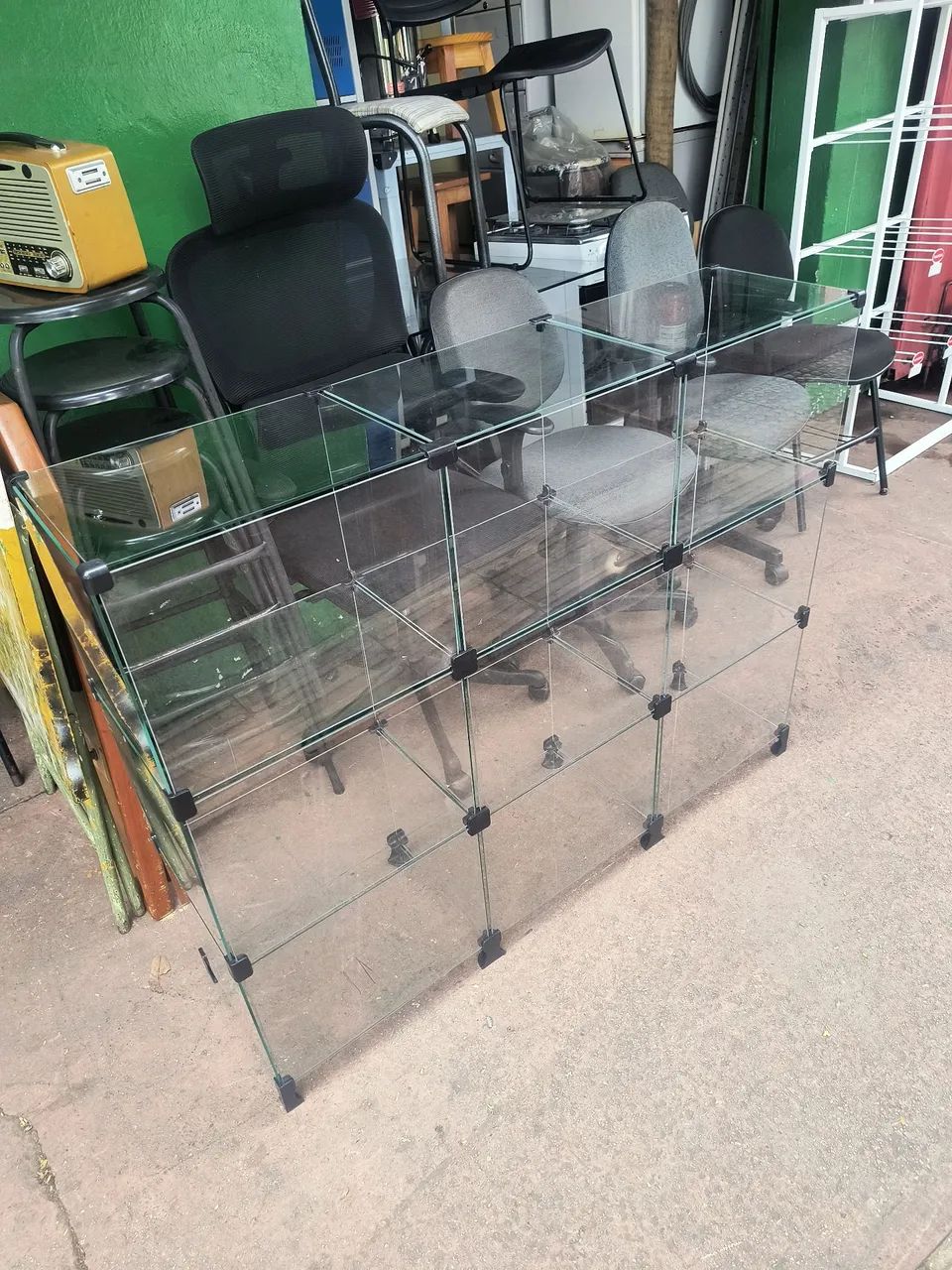 Balcão de vidro 1.20