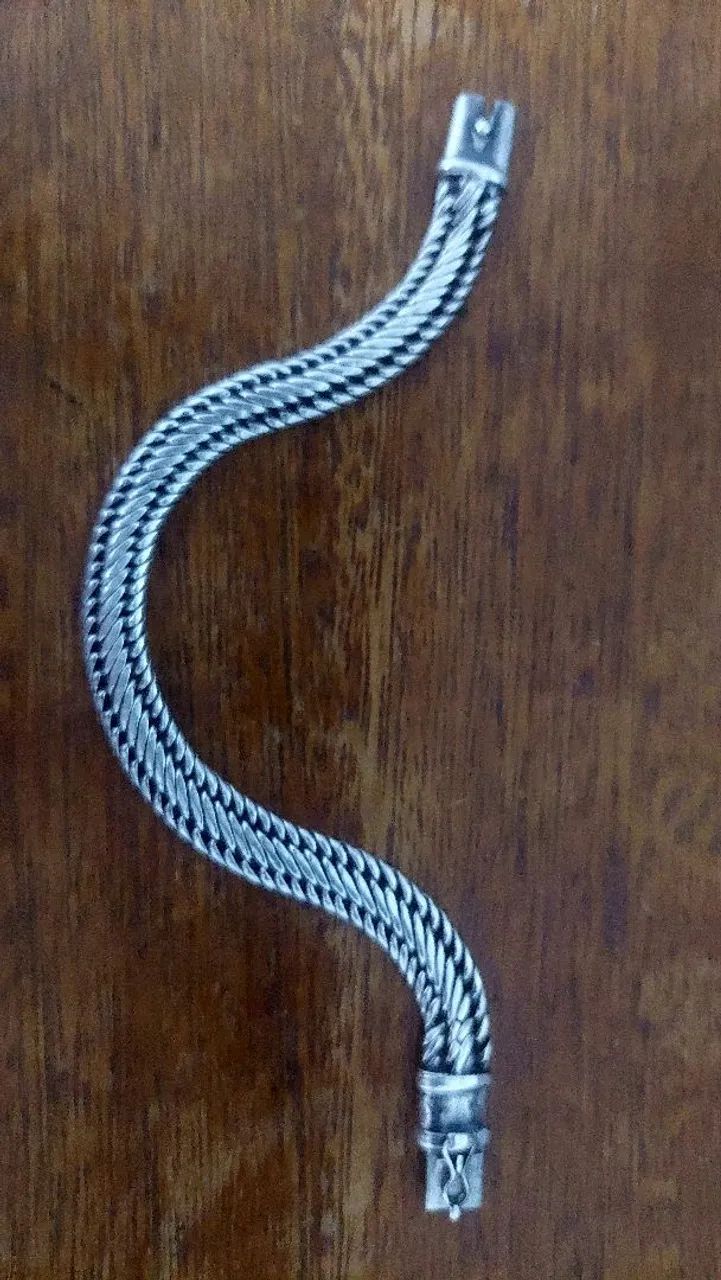PULSEIRA PRATA 925K MACIÇA 35 GRAMAS - Foto 5