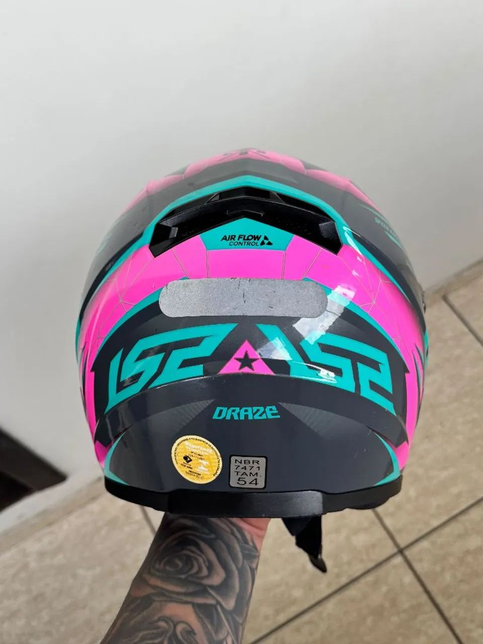 Ls2 Draze cinza e rosa - Foto 5