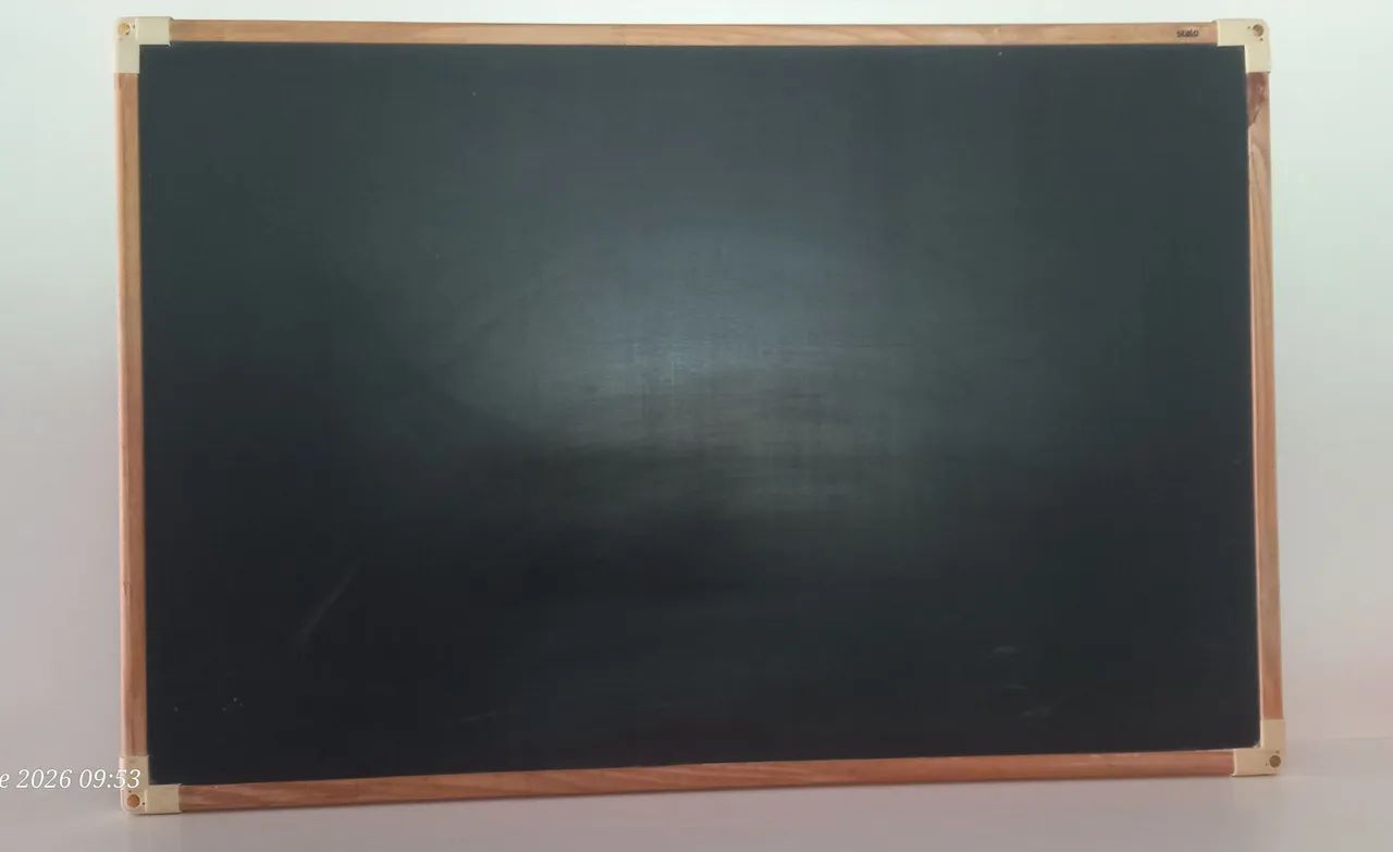 Quadro escolar preto madeira