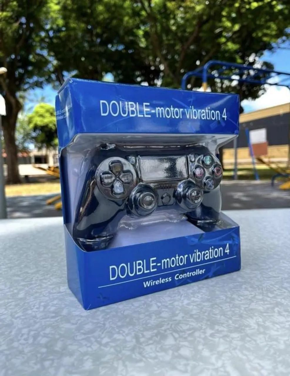 Kit 2 Controles Bluetooth Sem Fio Compatível com PS4, PC e Android - Novo - Foto 2