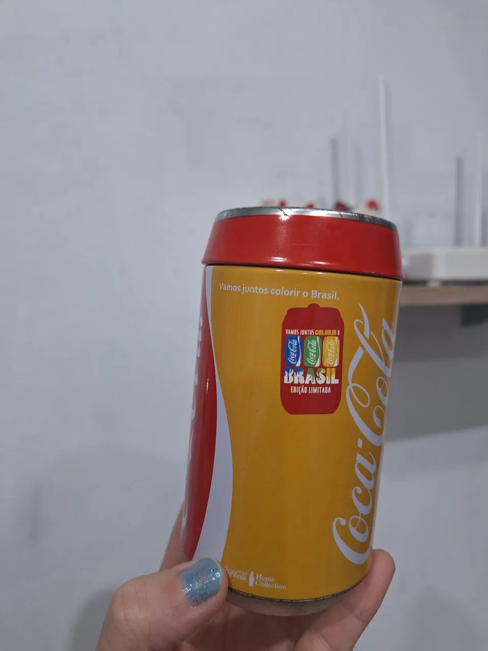 Cofre de metal coca cola copa do mundo colecionável  - Foto 2