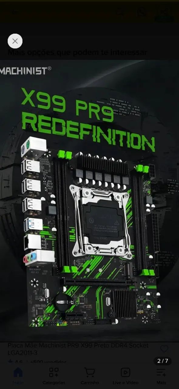 Kit placa mãe e processador Xeon E5-2680v3 com arcoole  - Foto 3