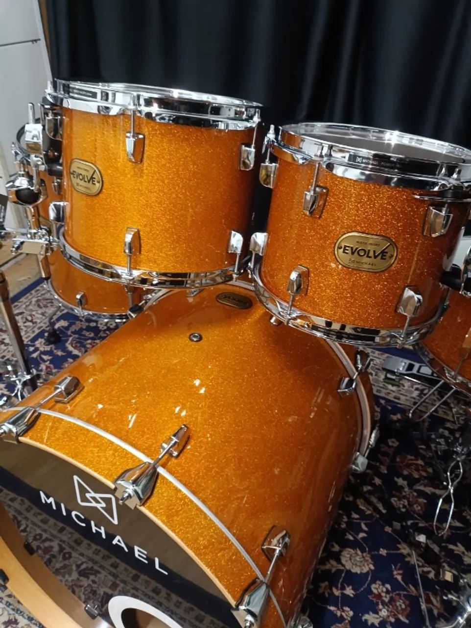 Bateria Michael evolve maple laqueada gold - Foto 2
