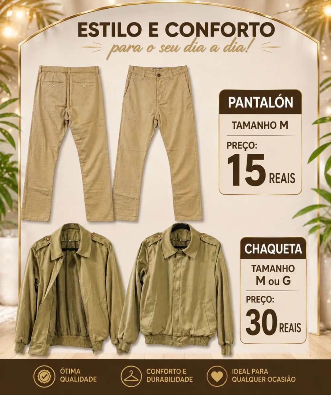 Liquidação de roupas