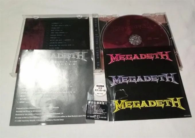 Megadeth - The World Needs A Hero - Cd Japones Com Obi - Foto 3