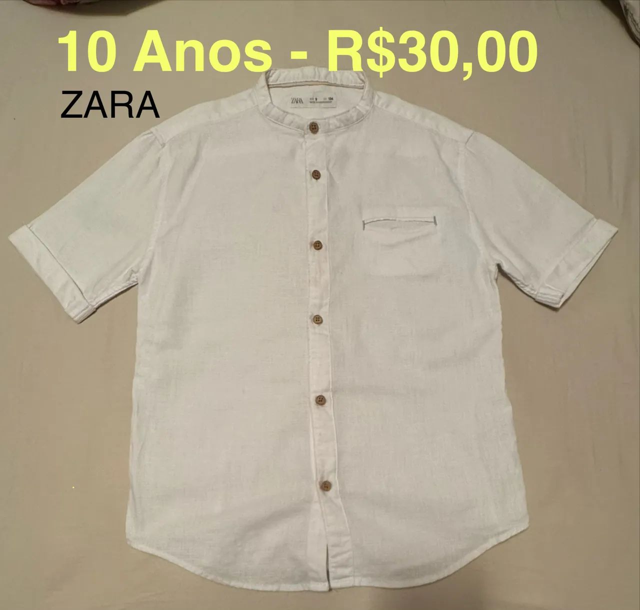 Camisa ZARA Infantil 10 anos