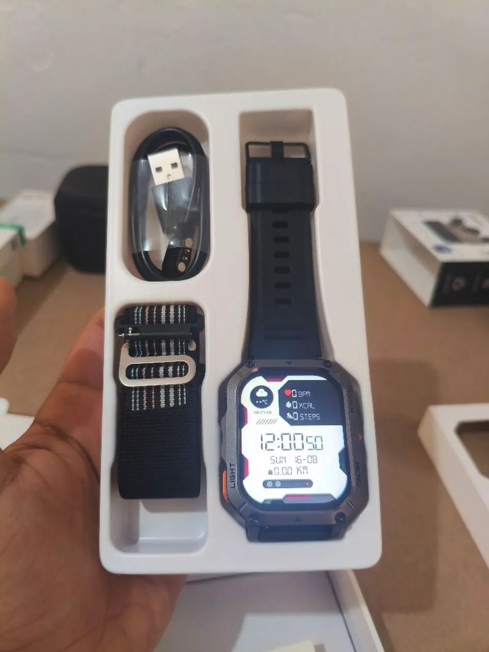 SmartchWatch Militar W70Pro - Com Lanterna - Foto 2