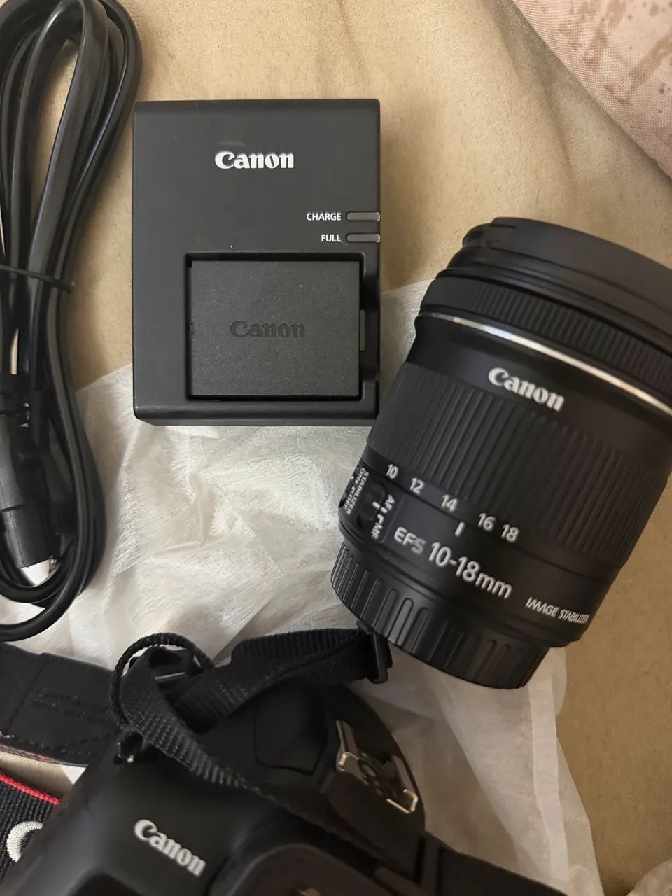 Câmera Canon EOS 2000D + 2 lentes ZERADA completa  - Foto 4