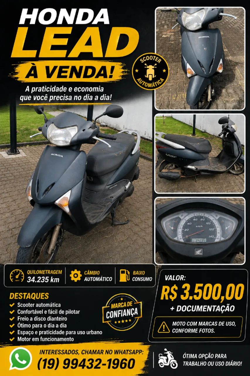 MOTO HONDA LEAD 2012