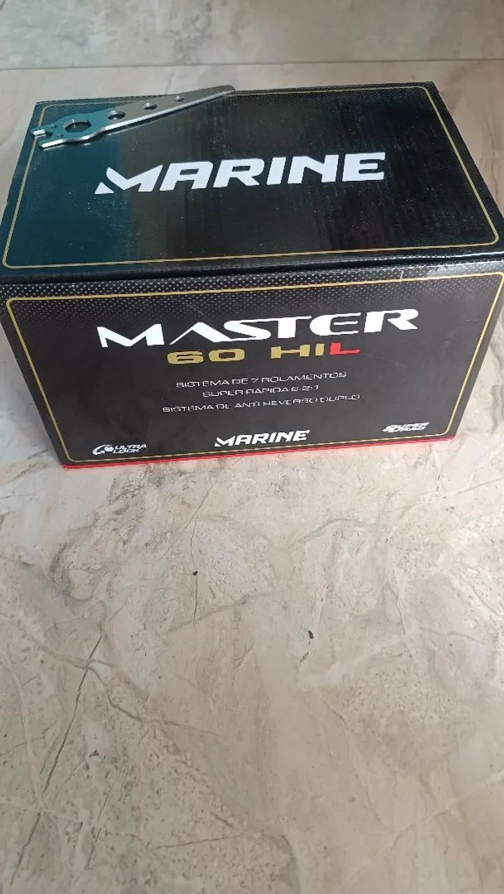 Carretilha Master EX 60 com capa e vara de 250 lbs - Foto 5