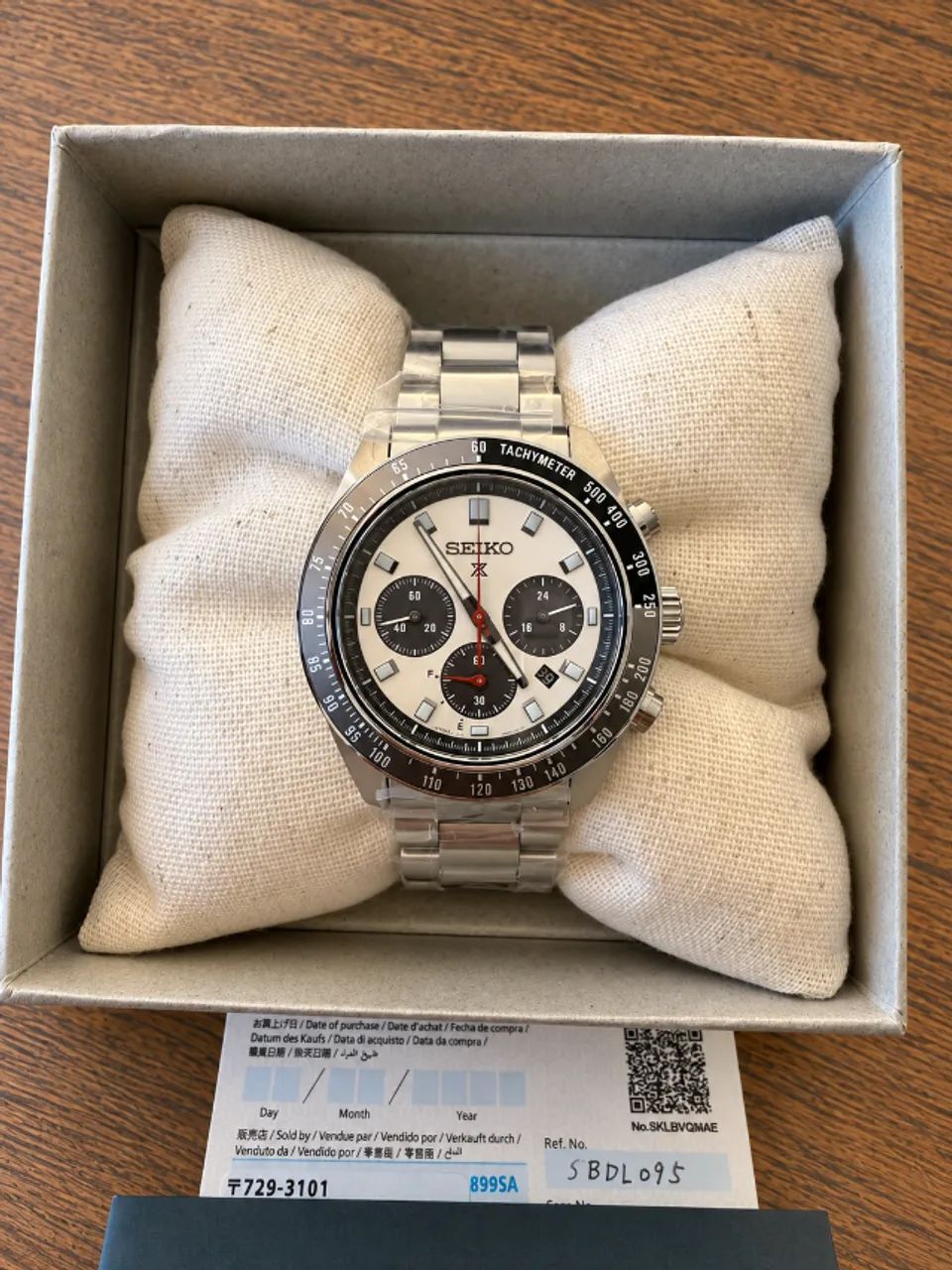 Relogio Seiko "Panda" Prospex Speedtimer Solar 