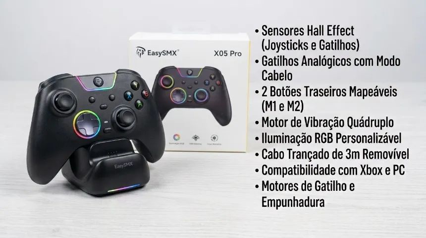 EasySMX X05 Pro + DOCK DE CARREGAMENTO - Foto 3