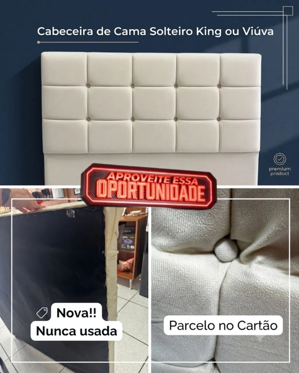 Cabeceira Solteiro King ou Viúva - Foto 4