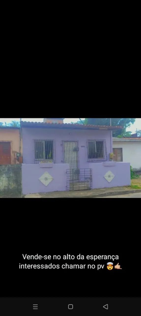 Vendo casa no alto da esperança 