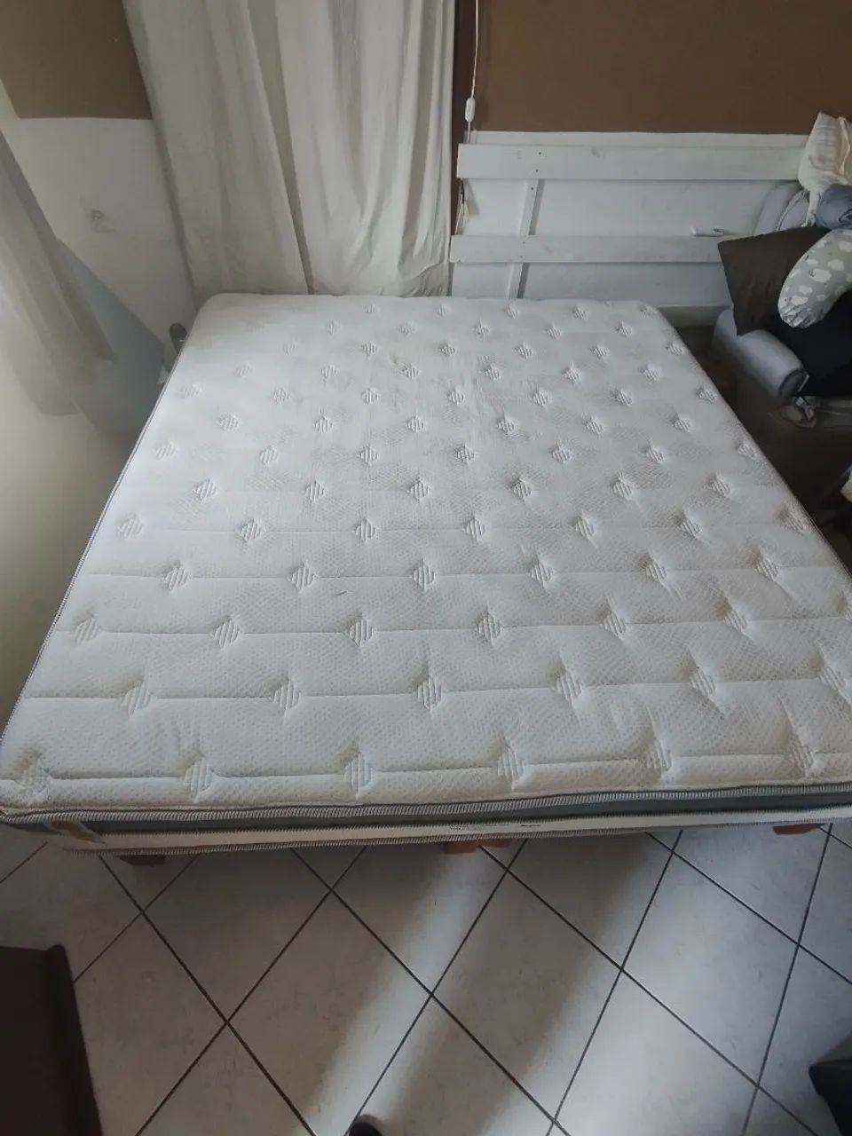 Colchão king + base cama